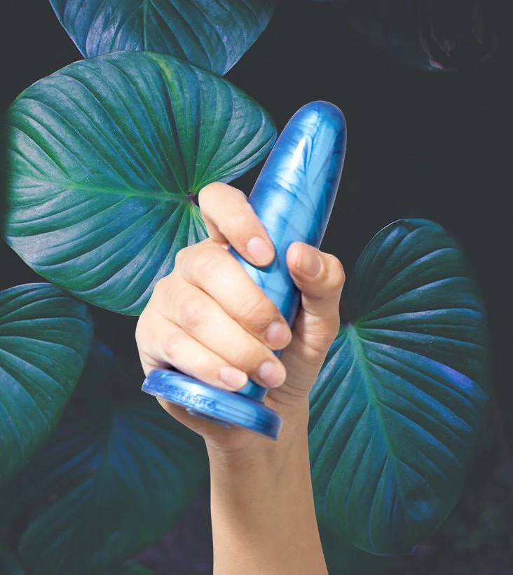 Cobalt Lily Dildo, Large - Image 4